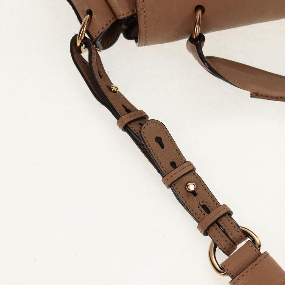 Chloe Elsie Hand Bag Leather 2way Beige Gold Auth BA8869 - Picture 9 of 16